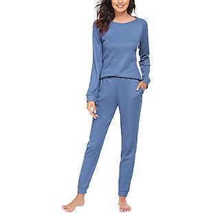 Amazon: Women's Long-Sleeve PJ Sets - $14.99 Shipped - SaveSpark